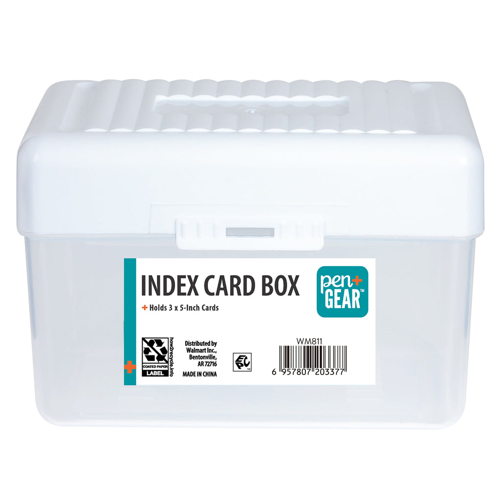 (3 pack) Desktop Storage Box, 3" x 5", White, Plastic Storage Organizer For Home & Office White - Image 2