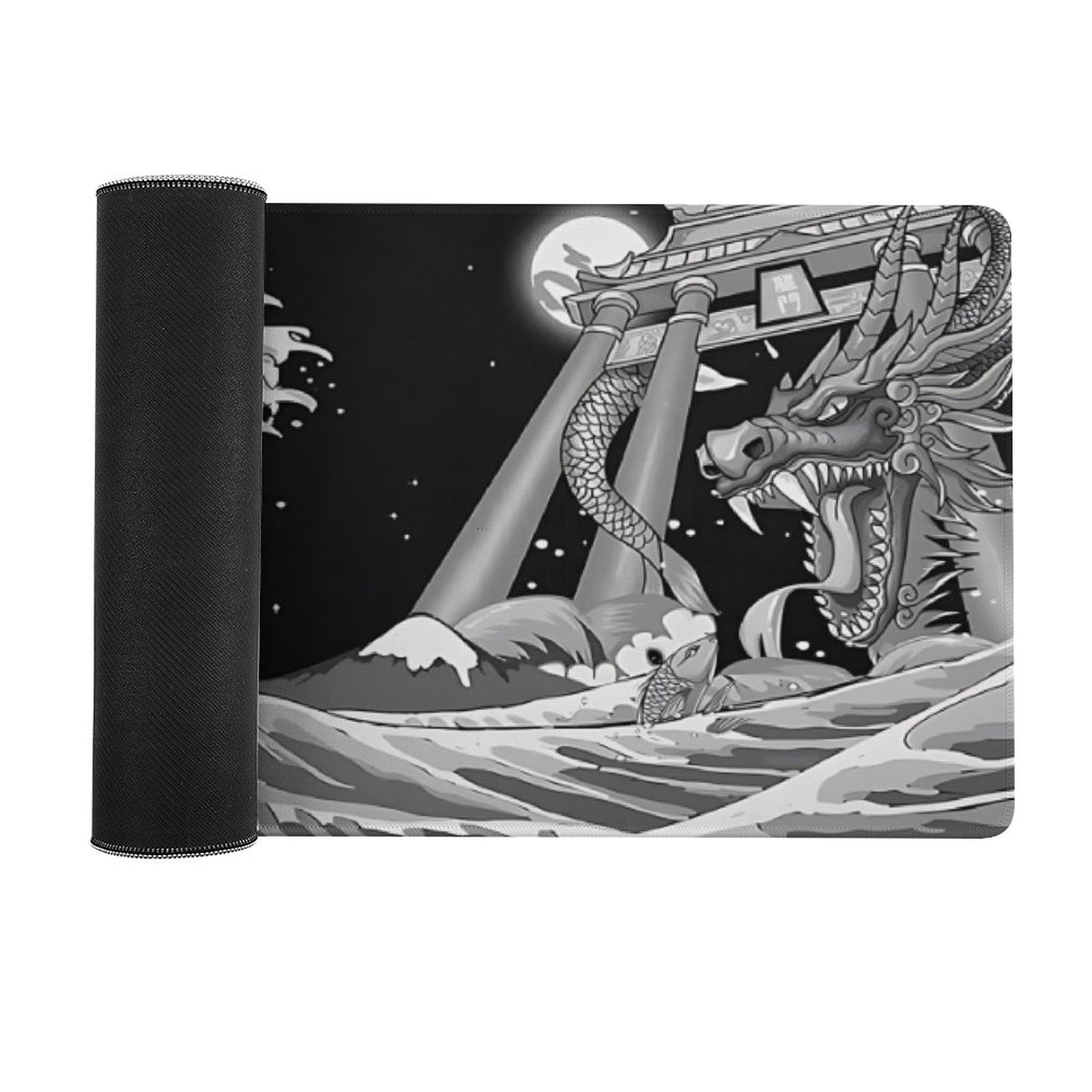 AIOE Gaming Mouse Pad Waves Sea Dragon Mouse Pad 31.5x11.8 Inch, Extended XL Computer Desk Mat Waterproof Non-Slip Long Desk Mat for Home Of - Image 3