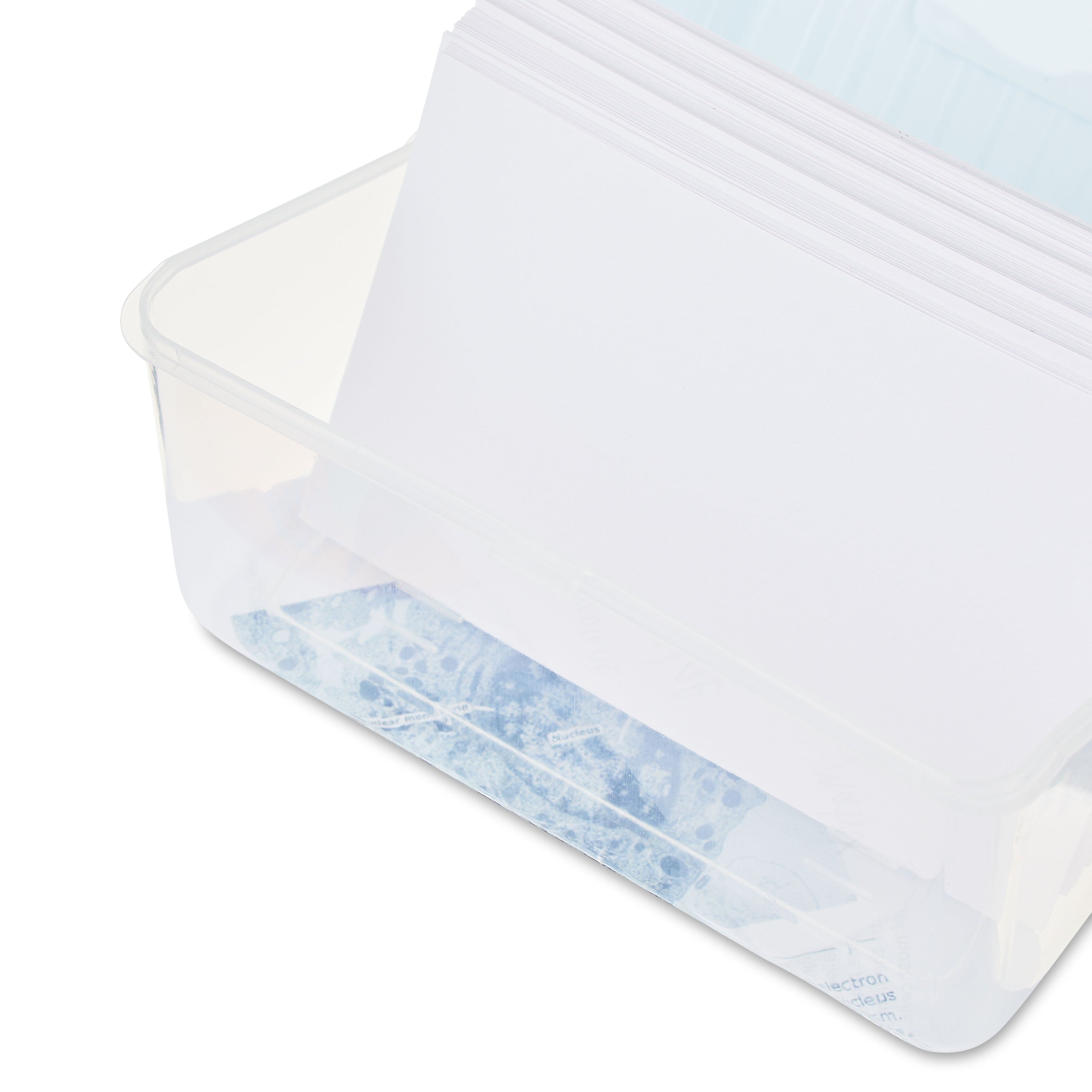 (3 pack) Desktop Storage Box, 3" x 5", White, Plastic Storage Organizer For Home & Office White - Image 6