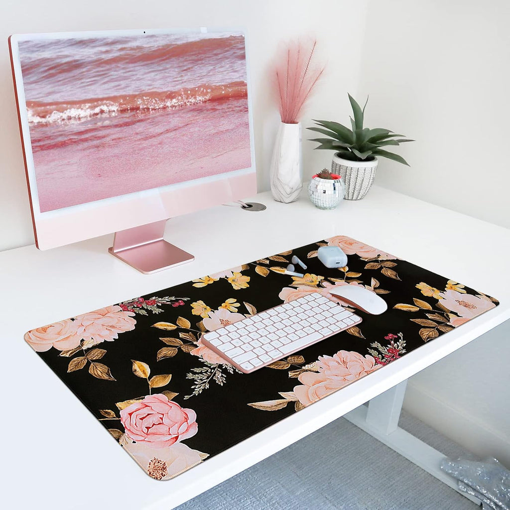Gaming Mouse Pad Large, Office Pads on Top of s with -Slip Base Long Mousepad t, Computer Keyboard for Women, Girl, D... - Image 6