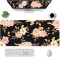 Gaming Mouse Pad Large, Office Pads on Top of s with -Slip Base Long Mousepad t, Computer Keyboard for Women, Girl, D...