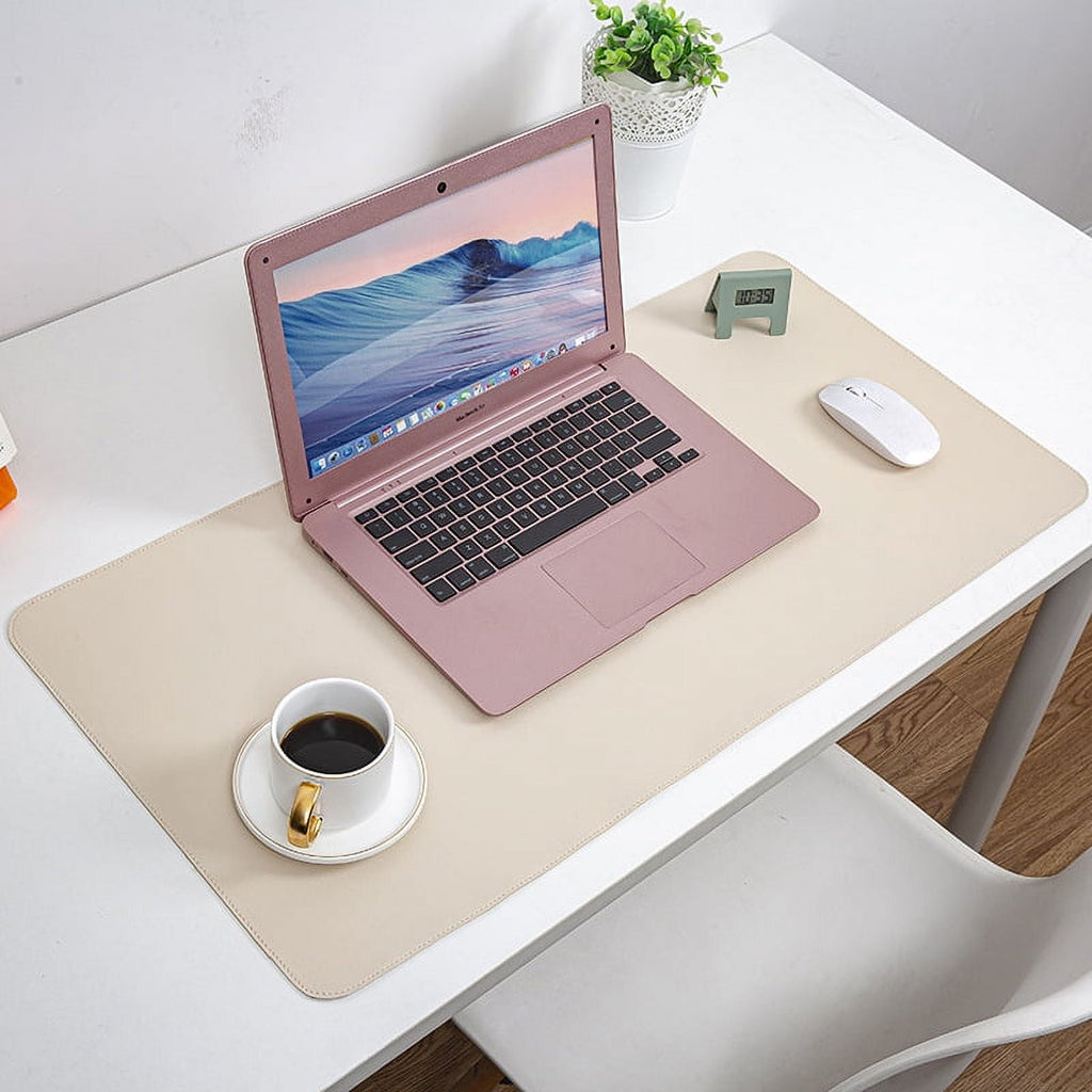 Zhuge Leather Desk Pad Protector,Mouse Pad,Office Desk Mat, Non-Slip PU Leather Desk Blotter,Laptop Desk Pad,Waterproof Desk Writing Pad for