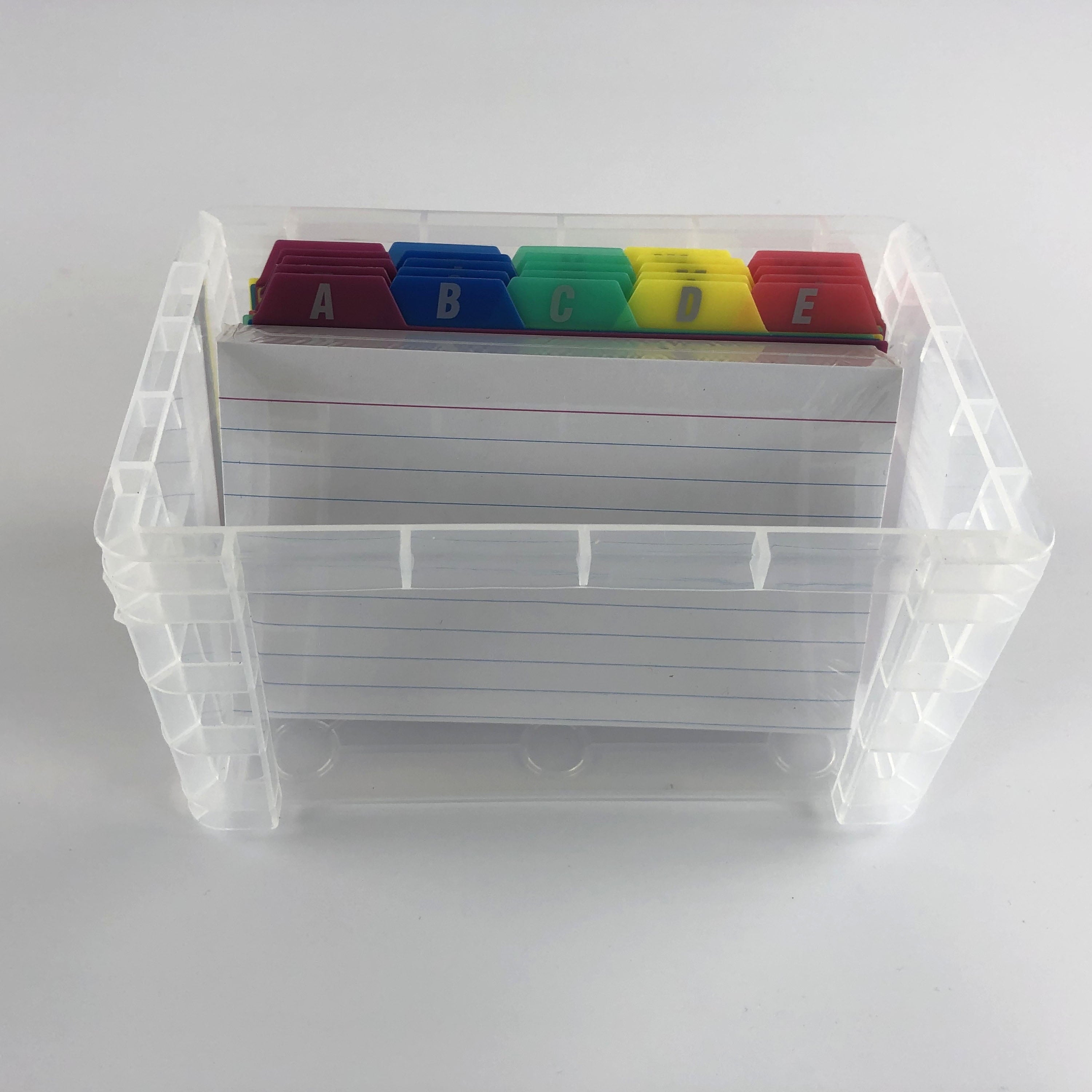 (2 pack) Plastic Index Card Box,Desktop Organizers - Image 6