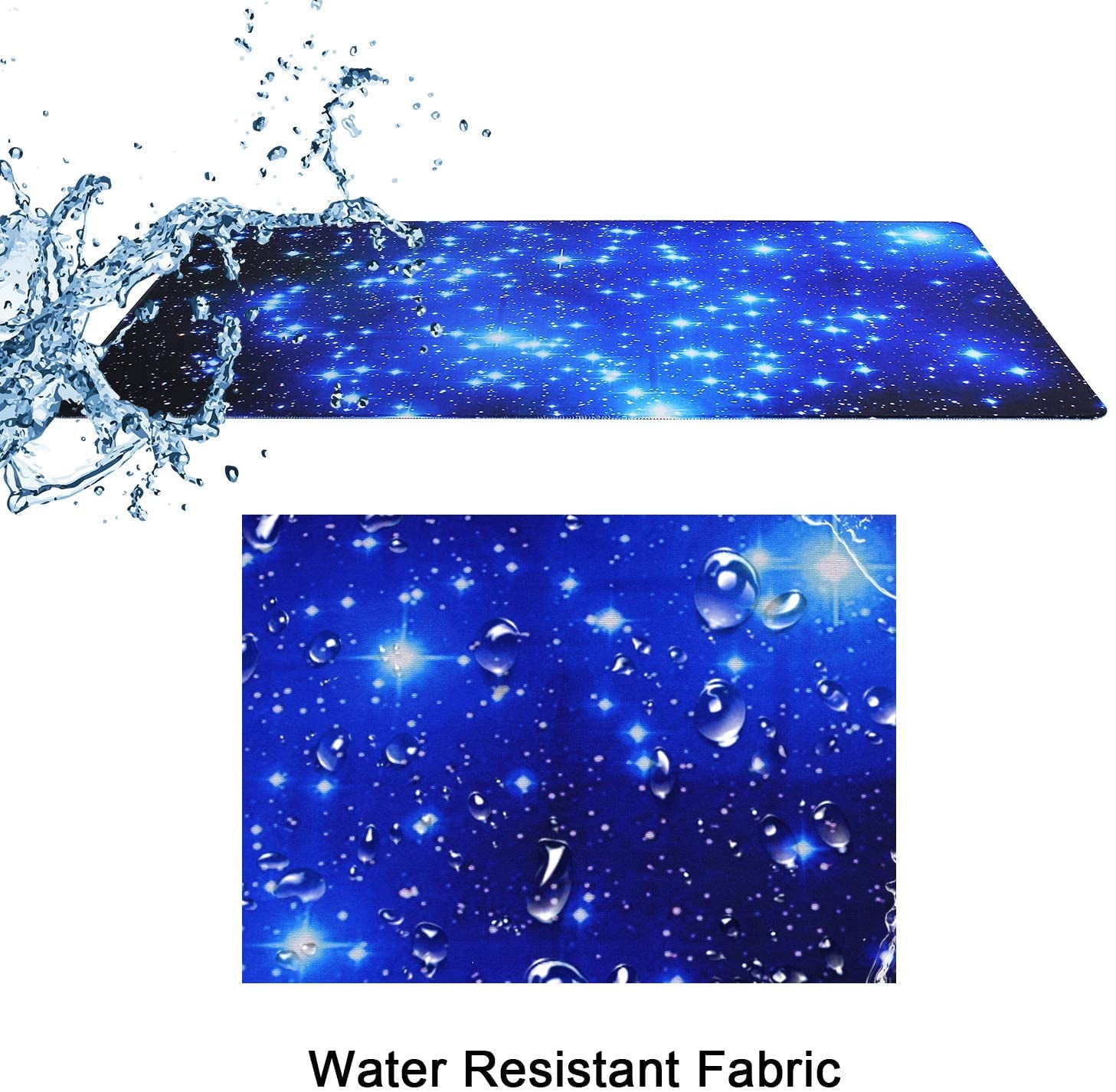 Extra Large Extended Gaming Desk Mat Non-Slip Rubber Pads Stitched Edges Mouse Pad 35.4 x 15.7 inch - Galaxy Stars - Image 5