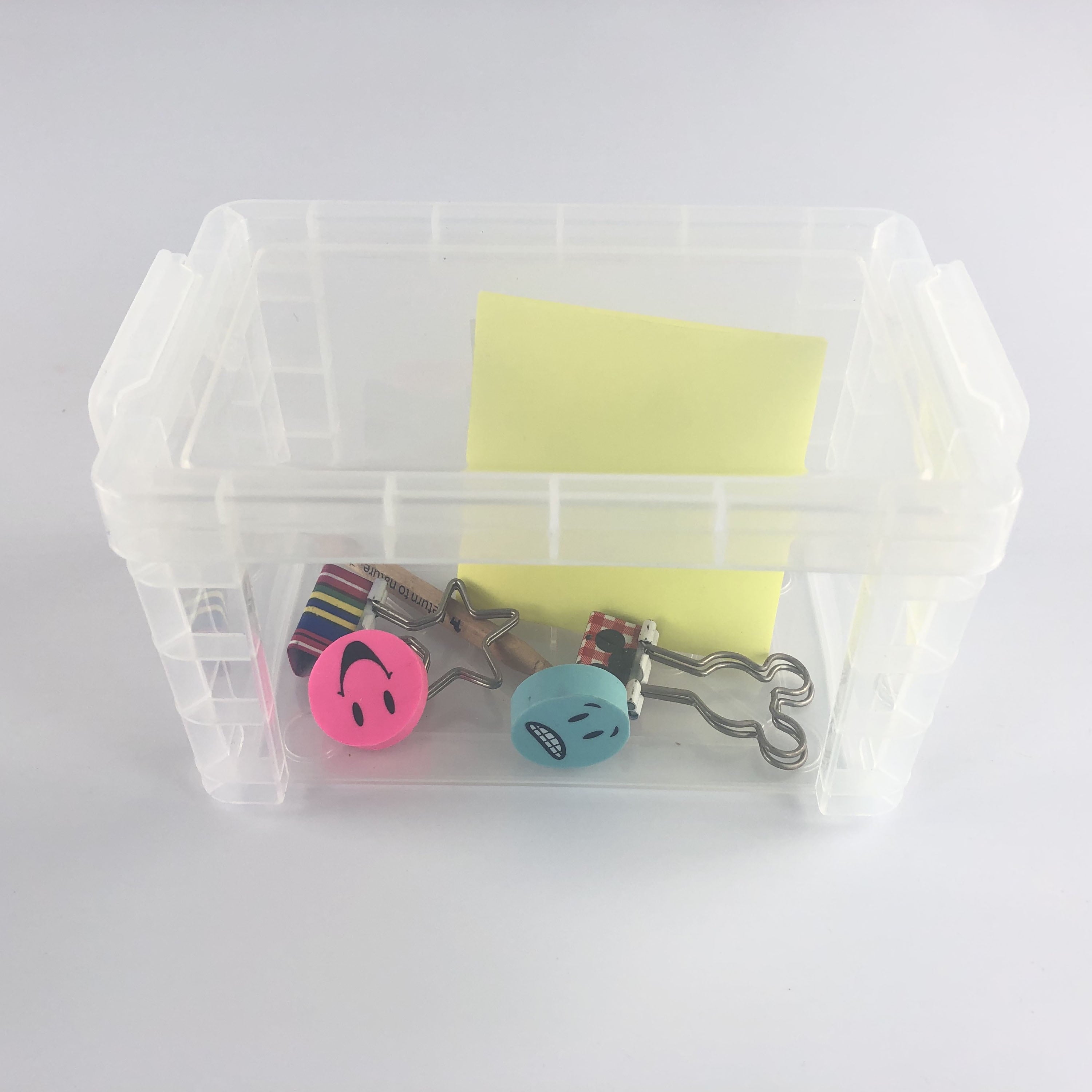 (2 pack) Plastic Index Card Box,Desktop Organizers - Image 5