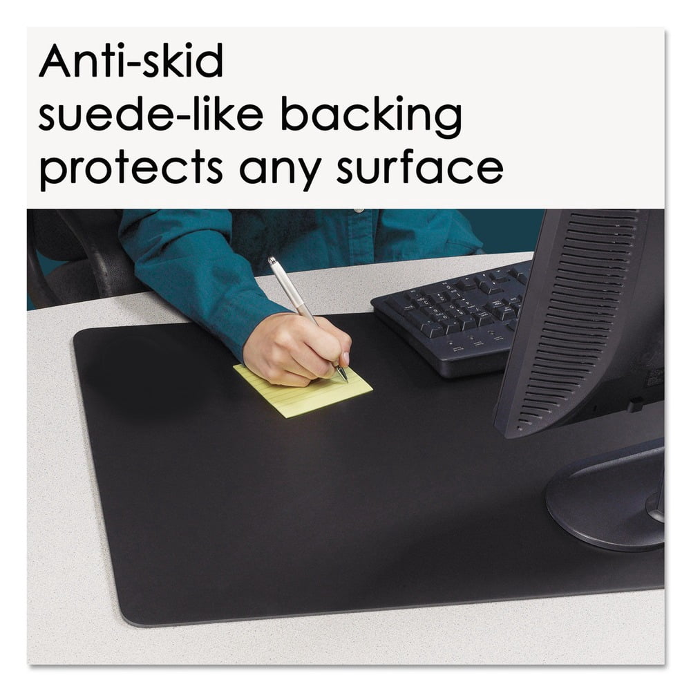 Rhinolin II Desk Pad with Microban, 24 x 17, Black - Image 5