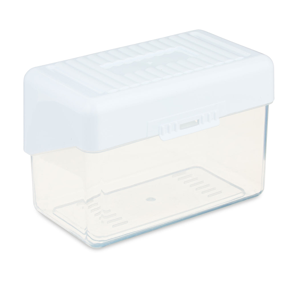 (3 pack) Desktop Storage Box, 3" x 5", White, Plastic Storage Organizer For Home & Office White - Image 4
